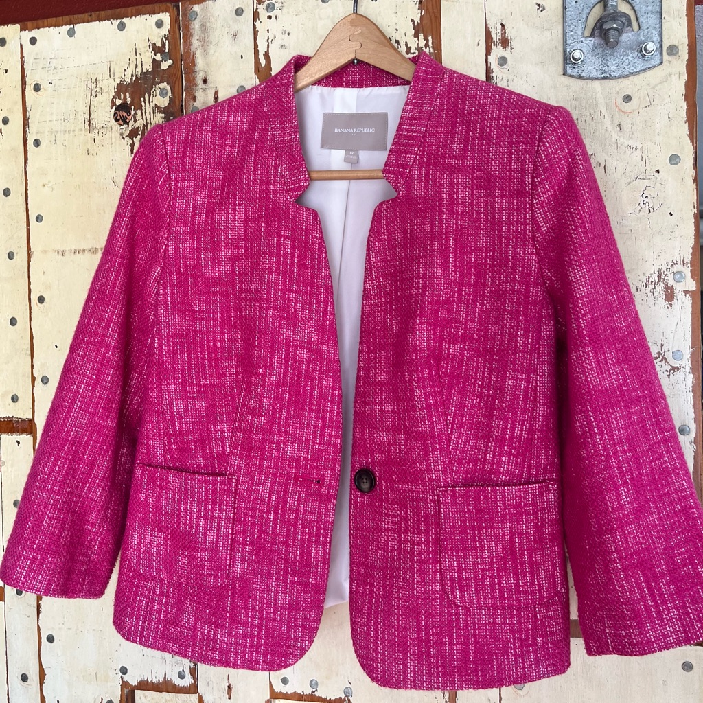 Banana Republic Pink Jacket Size 12. Great Condition! 100% Cotton.